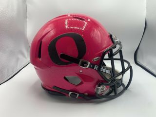 Oregon Ducks Breast Cancer Game Speed Helmet Extremely Rare Mariota
