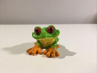 Seated Rainforest Cafe Cha - Cha The Red Eyed Tree Frog Toy Figure Chacha Toy