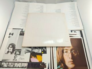 Rare The Beatles White Album (pmc 7067/8) Misprint W/ Pictures And Poster Vgc