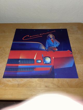 1981 Chevrolet Camaro Showroom Advertising Sales Brochure Booklet Rare