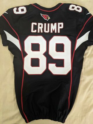 Arizona Cardinals Gino Crump Jr 89 Game Issued Jersey Nfl - Rare Black