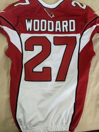 Arizona Cardinals Darren Woodard 27 Game Issued Jersey Nfl