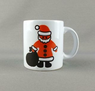 Waechtersbach West Germany Santa With Toy Bag Christmas White Coffee Mug Tea Cup