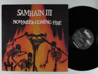 Samhain November - Coming - Fire Plan 9 Lp Vg,  1st Pressing W/lyric Sheet Insert