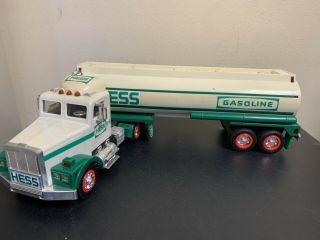 Hess Gasoline Toy Tanker Truck.  Lights & Horn.  1990