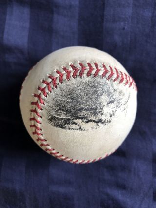 2012 Yankees Derek Jeter Mlb Authenticated Game Foul Ball Baseball