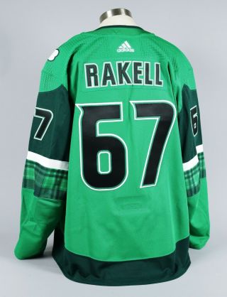2020 - 21 Rickard Rakell Anaheim Ducks Game Worn St.  Patrick 