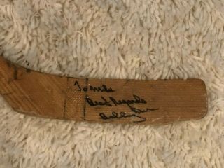 Bobby Orr Game Signed Victoriaville Stick Early 70 