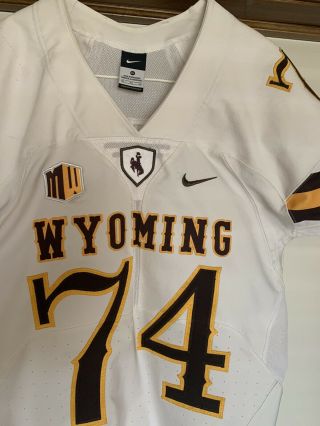 Wyoming Cowboys Authentic Game Issued Worn Jersey sz XL 2