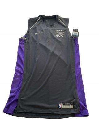 Men’s Nike Nba Sacramento Kings Sleeveless Warm Up Team Issued Sz Med - T