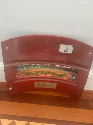Fenway Park Stadium BACK of Seat =GAME = MLB Authenticated =Boston Red Sox 2