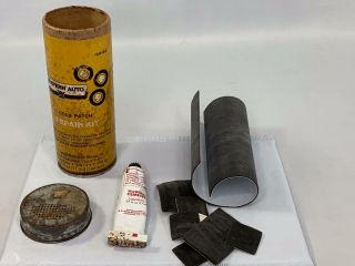 Vintage Western Auto Cold Patch Tire Tube Repair Kit With Contents Kansas City