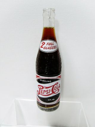 Double Dot 1949 Pepsi - Cola 2 Full Glasses Bottle,  Jacksonville,  Fl,  Florida