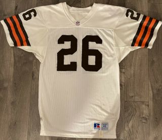 Ron Wolfley Cleveland Browns Game Worn Jersey 46,  2” Russell Athletic 90s Nfl