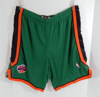 2008 - 09 York Knicks Game Issued Green Game Shorts St Patricks Day 44 145