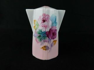Unique Vintage One Piece Hand Painted Salt And Pepper Shaker Japan W Pink Roses