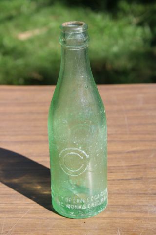 1922 Erie Pennsylvania Cc Coca Cola Embossed Straight Side Bottle Pa Root 22
