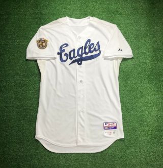 2014 L.  J.  Hoes Game Worn Houston Astros Jersey Civil Rights Game Eagles