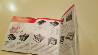 Sharp TV Stereo Home Entertainment Folding Advertising Brochure 3