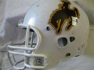 Riddell Wyoming Cowboys Full Size Heavy Duty,  Mw,  Ncaa College Football Helmet