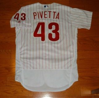 Philadelphia Phillies Nick Pivetta Game Worn Jersey Photo Matched (red Sox)