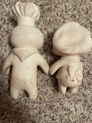Pillsbury Dough Boy And Girl Doll Figures 1971/1972 Set Of 2 2