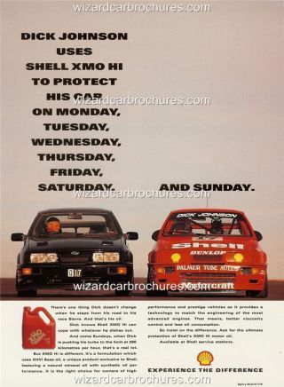 1991 Dick Johnson Ford Sierra Shell Xmo Hi A3 Poster Ad Advertisement Advert