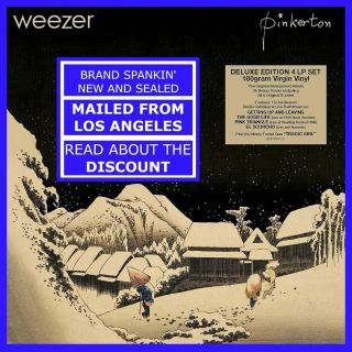 Weezer Pinkerton Deluxe,  4lp,  180 Gram Vinyl,  Discount Mailedfrom Los Angeles