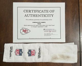 Chiefs V Chargers 2018 Patrick Mahomes Game Wilson Football Field Towel