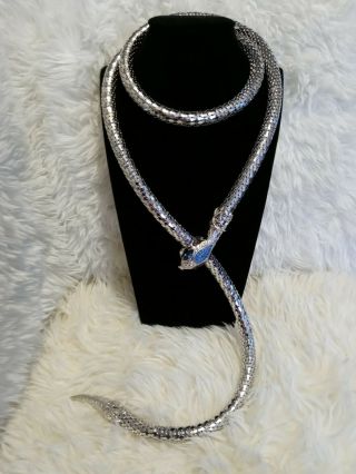 Whiting And Davis Snake Necklace