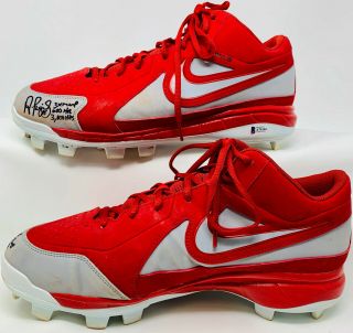 Albert Pujols Signed Game Cleats Autographed Beckett A79103 A79103