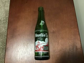 Vintage 10 Oz Mountain Dew Hillbilly Bottle Bottled By Ed And Gene 1960s