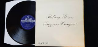 The Rolling Stones Beggars Banquet Lp Uk 1st Pressing Stereo Decca Skl.  4955 Ex