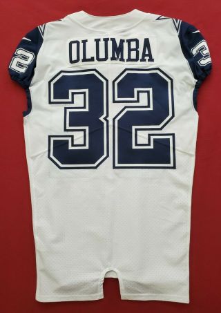 32 Donovan Olumba Of Dallas Cowboys Color Rush Game Issued Jersey
