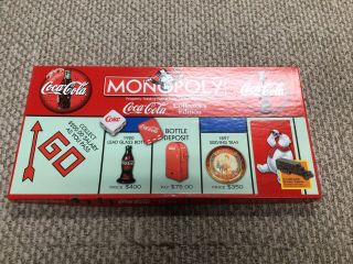 1999 Monopoly Coke Coca Cola Collectors Edition Board Game