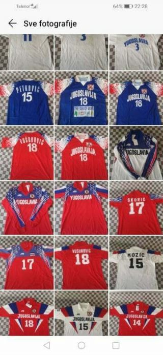 Mizuno Volleyball Jersey Match Worn Shirt Trikot Maglie Yugoslavia Jugoslavija