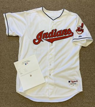 2012/2013 Carlos Perez Cleveland Indians Team Issued Home Jersey 59 W/ Mlb Loa