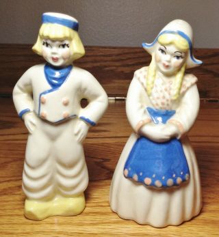 Vintage Ceramic Arts Studios Dutch Girl & Boy Salt And Pepper Shakers