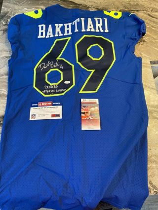 David Bahkitari 2017 Green Bay Packers Game Issued Pro Bowl Jersey