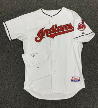 2013 Drew Stubbs Cleveland Indians Team Issued Home Jersey 11 Mlb Certified