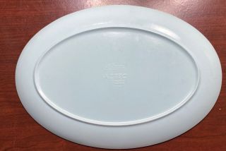 VTG Aztec Miramar Melmac Turquoise Oval Melamine Serving Platter 10X7 2