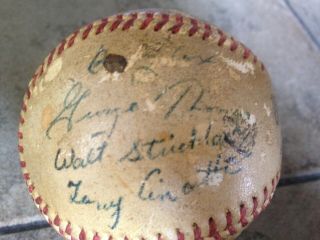 1950 Brooklyn Dodgers Spring Training Game Baseball RARE Branch Rickey Ball 3