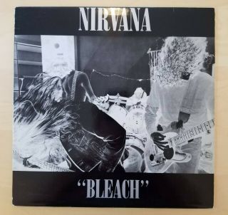 Nirvana Bleach 1989 Black Vinyl Lp With Sub Pop Insert
