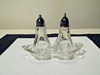 Duncan Miller Canterbury Salt & Pepper Shakers With Tray