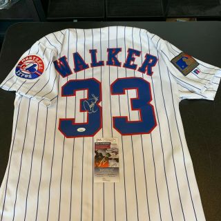 1994 Larry Walker Signed Game Montreal Expos Jersey With Jsa Rare