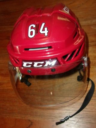 Arizona Coyotes Liam Kirk Worn Red Ccm Helmet 64 (2018,  19 Development Camps) Uk