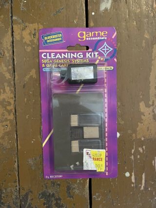 Blockbuster Entertainment Cleaning Kit Sega Genesis Game Essentials