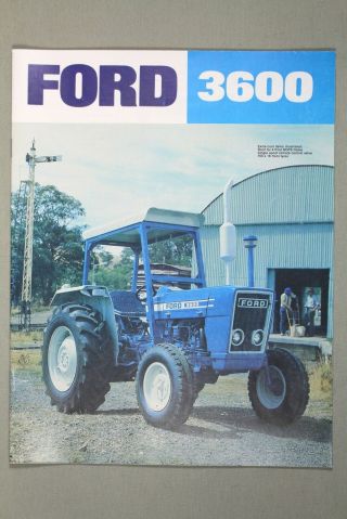 1976 Australian Ford 3600 Tractor Sales Brochure