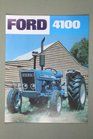 1977 Australian Ford 4100 Tractor Sales Brochure