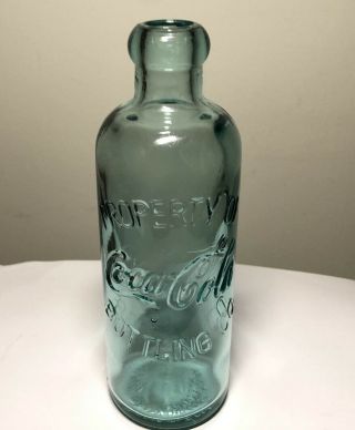 Vintage 1997 Coca - Cola Co.  Hutchinson Bottling Co.  Bottle Blue Glass W/ Box 2